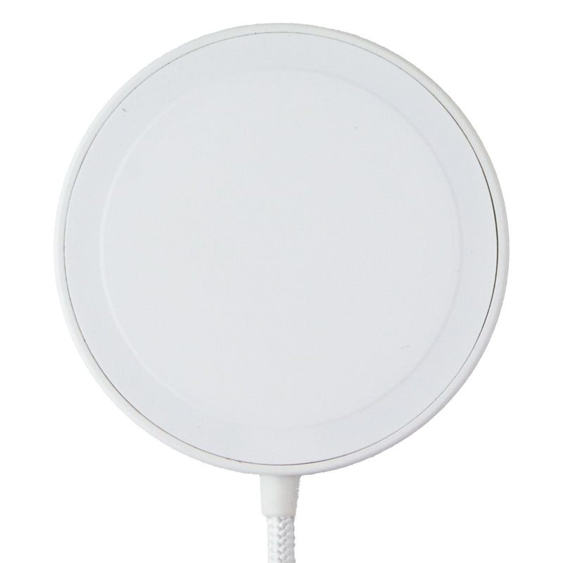 Simple (15W) USB-C Wired Magnetic Charging Pad w/Integrated Stand - White/Silver