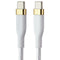 S. Simple (4-Ft) USB-C to USB-C Tough-Knit Braided Cable - White/Gold