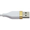 S. Simple (6-Ft) USB-A to 8-Pin Tough-Knit Braided Cable - White/Gold