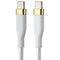 S. Simple (6-Ft) USB-C to USB-C Tough-Knit Braided Cable - White/Gold