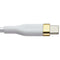 S. Simple (6-Ft) USB-C to USB-C Tough-Knit Braided Cable - White/Gold