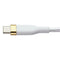 S. Simple (6-Ft) USB-C to USB-C Tough-Knit Braided Cable - White/Gold