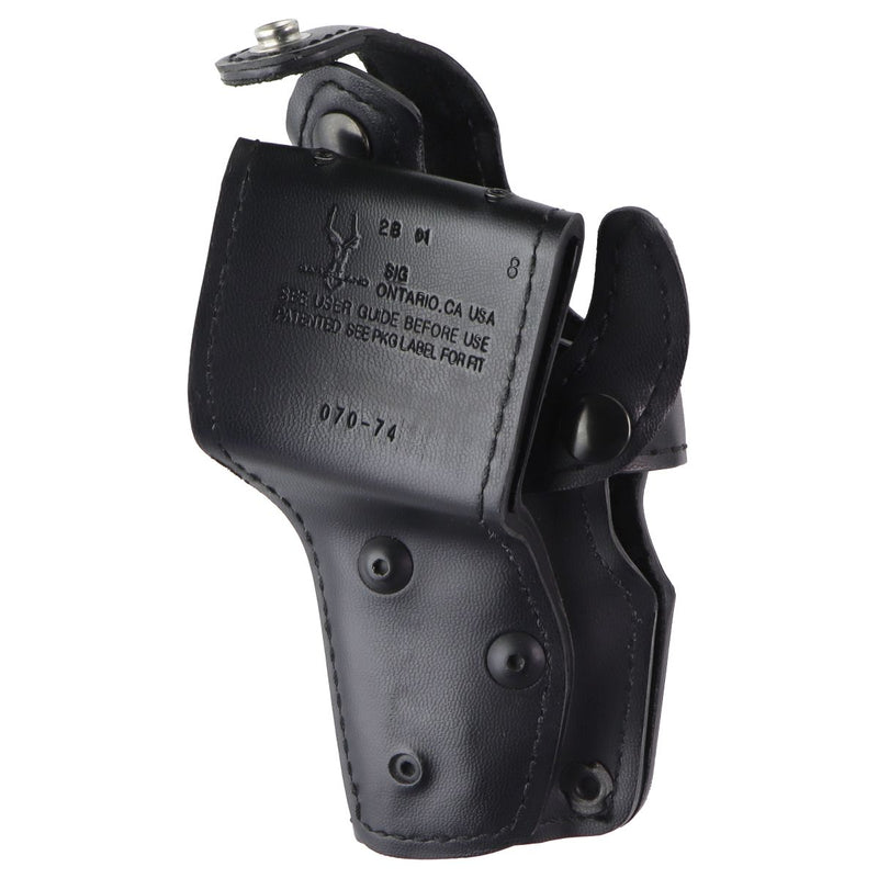 Safariland Right Hand Leather Holster - Black (28 01 8 / SIG / 070-74)