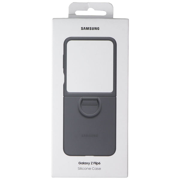 Samsung Official Silicone Case with Ring for Galaxy Z Flip6 - Gray