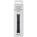 Samsung D-Buckle Hybrid Eco-Leather Band for Galaxy Watch4 - Black (20mm, M/L)