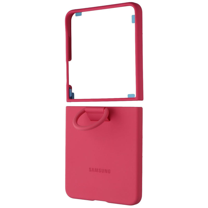 Samsung Official Ring Case (Silicone) for Galaxy Z Flip7 - Coral Red