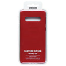 Samsung Official Leather Cover for Samsung Galaxy S10 - Red