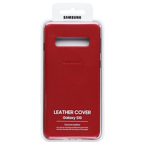 Samsung Official Leather Cover for Samsung Galaxy S10 - Red