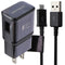 Samsung Travel Adapter Charger for USB w/ USB to USB Micro Cable - Black