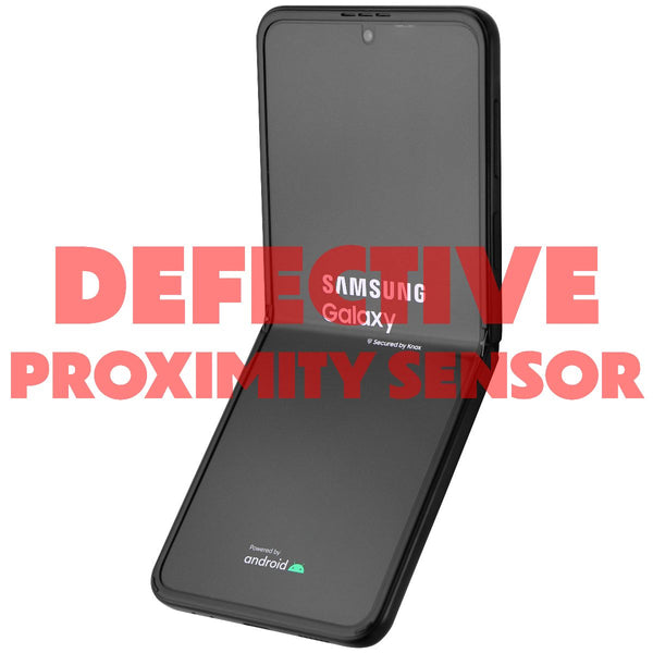 Samsung Galaxy Z Flip3 5G 6.7-in SM-F711U1 Unlocked 128GB/Black BAD PROX SENSOR*
