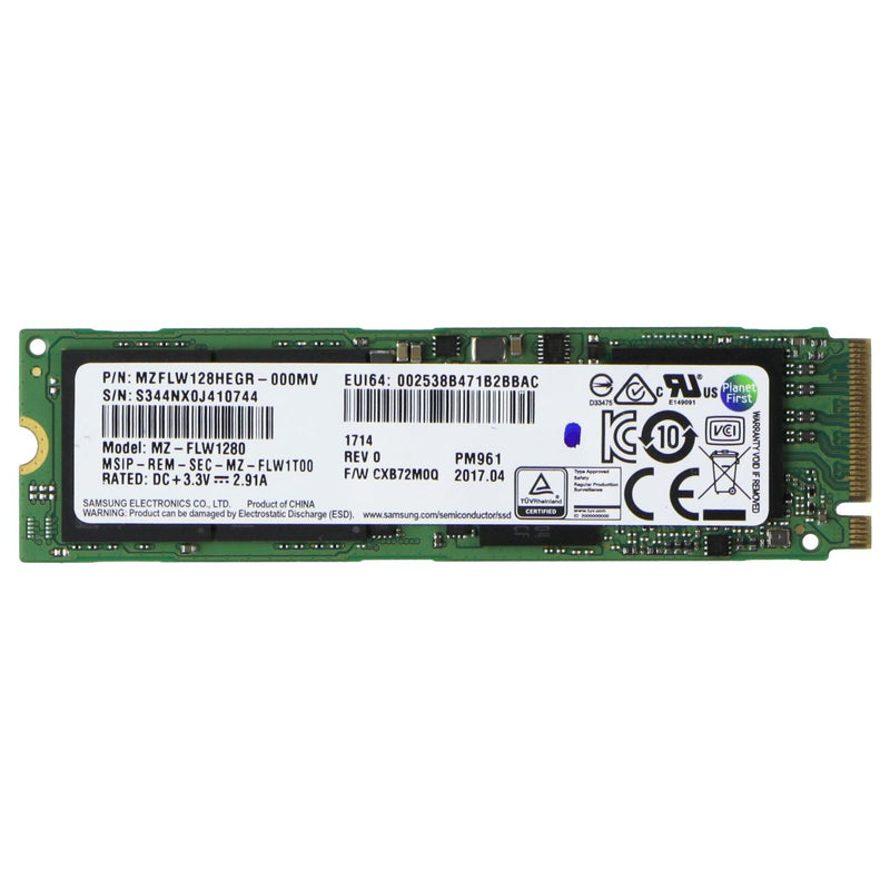Samsung M.2 NVMe 128GB SSD Internal Storage - (MVZFLW120HEGR / MZ-FLW1280)