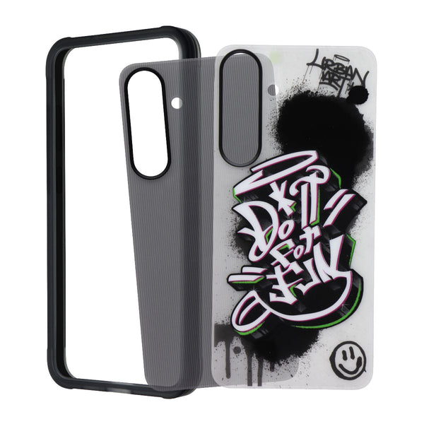 Samsung Flipsuit Rugged Case for Galaxy S25+ (Plus) - Black/Urban Art Graffiti