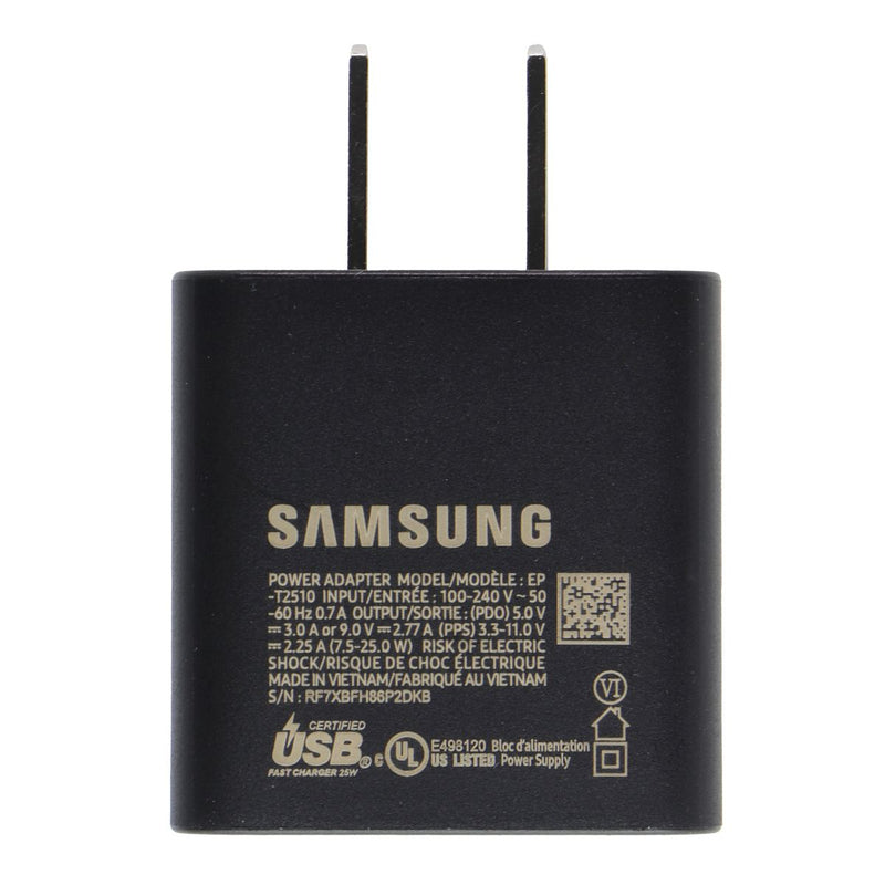 Samsung 25W USB-C Wall Charger Power Adapter - Black (EP-T2510)