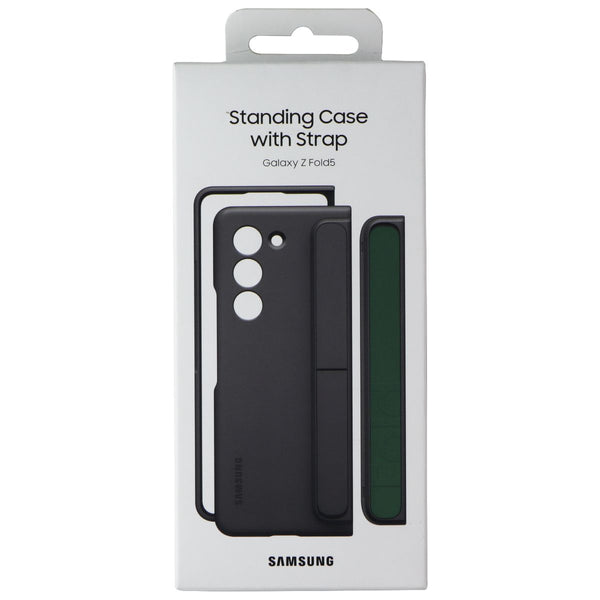 Samsung Standing Case with Strap for Galaxy Z Fold5 - Graphite/Green