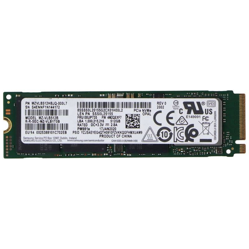 Samsung 512GB NVME M.2 2280 Internal SSD (MZVLB512HBJQ-000L7)