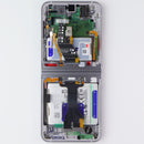 Repair Part SVC Case ASSM Front+Batt for Z Flip6 SM-F741U - GH82-35019A Silver
