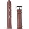 Generic 20mm Genuine Leather Watch Band for 20mm Lugs - Pink Rose/Silver
