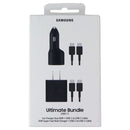 Samsung Ultimate Bundle Car Duo 40W + 25W Wall + 2 USB-C to USB-C Cables - Black