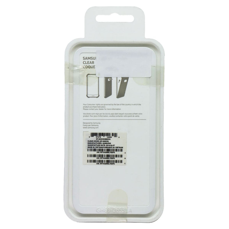 Samsung Galaxy S7 edge Case Clear Protective Cover - Silver Border