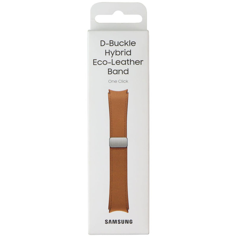 Samsung D-Buckle Hybrid Eco-Leather Band for Galaxy Watch4 - Camel (20mm, M/L)