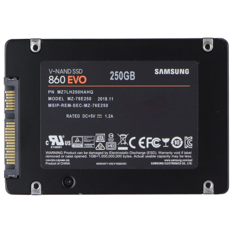 Samsung 860 EVO Internal V-NAND SSD - 250GB 2.5" (7mm) SATA III (6Gb/s)