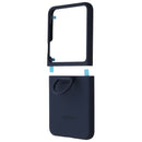 SAMSUNG Official Silicone Cover Case with Ring for Galaxy Z Flip5 - Indigo Blue