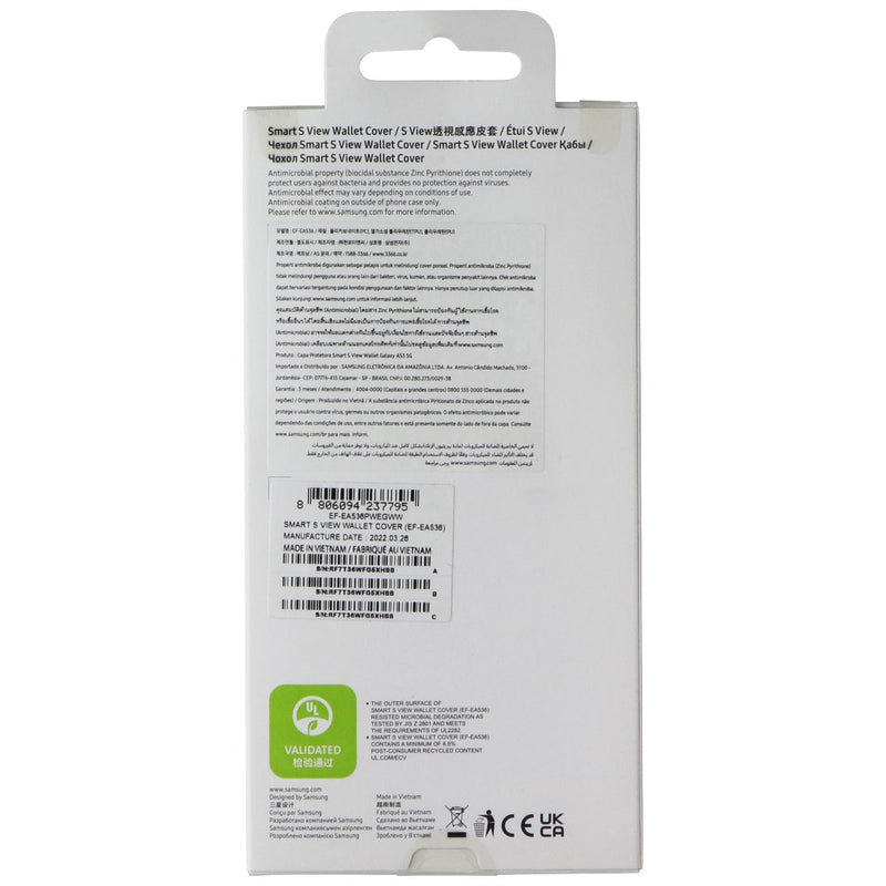 Samsung S View Wallet Cover for Samsung Galaxy A53 5G - White