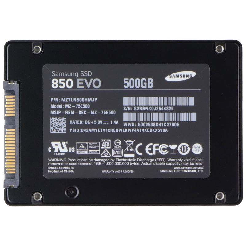 Samsung SSD 850 EVO 2.5-inch SATA III (500GB) Internal (MZ-75E500)