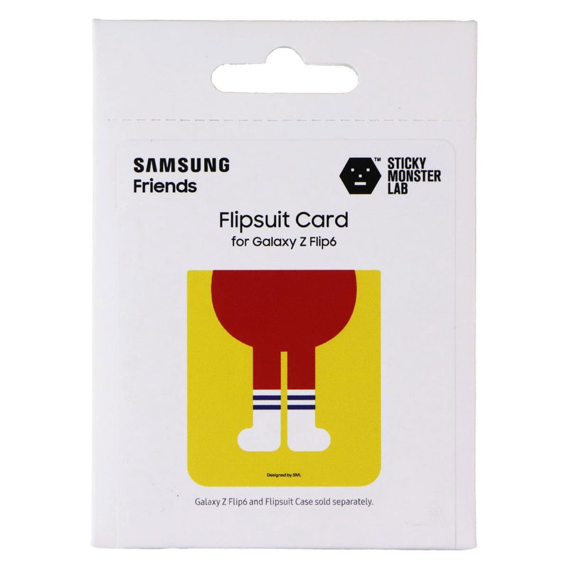 Samsung Friends Flipsuit Card for Galaxy Z Flip6 - Red Sticky Monster Lab