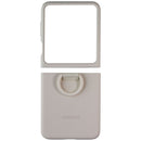 SAMSUNG Official Silicone Cover Case with Ring for Galaxy Z Flip5 - Cream