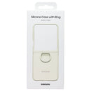 SAMSUNG Official Silicone Cover Case with Ring for Galaxy Z Flip5 - Cream