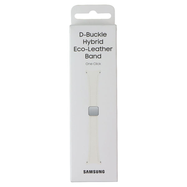 Samsung D-Buckle Hybrid Eco-Leather Band - Cream  (20mm, S/M) Slim
