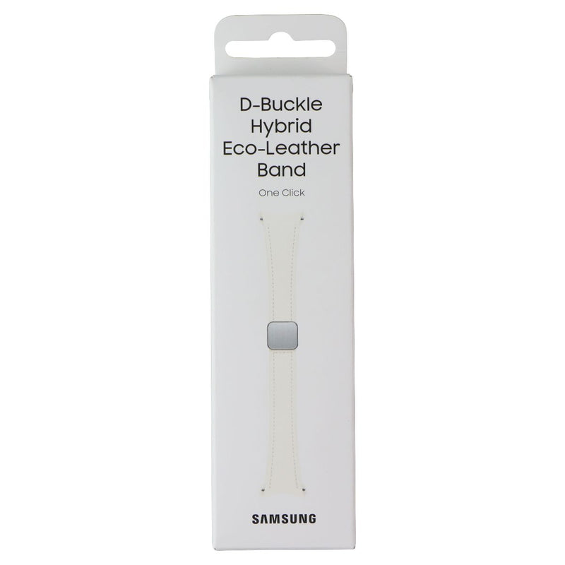 Samsung D-Buckle Hybrid Eco-Leather Band - Cream  (20mm, S/M) Slim