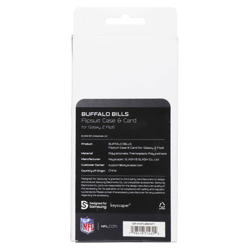Samsung Flipsuit Case & Card for Galaxy Z Flip6 - NFL Buffalo Bills