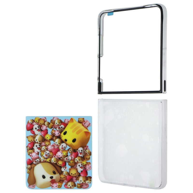 Samsung Official Flipsuit Case for Galaxy Z Flip7 - Transparent/Emoji