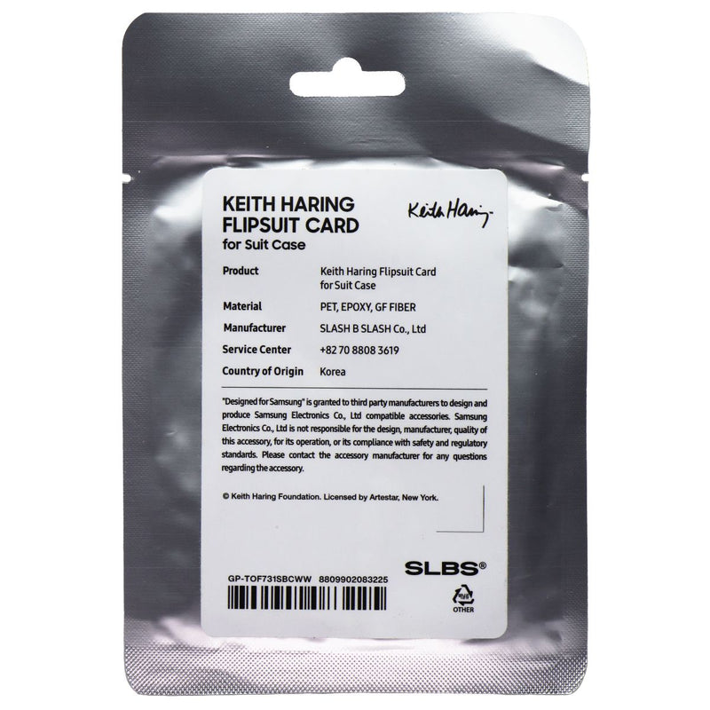 KEITH HARING People Flipsuit Card for Galaxy Z Flip5 Flipsuit Case - White
