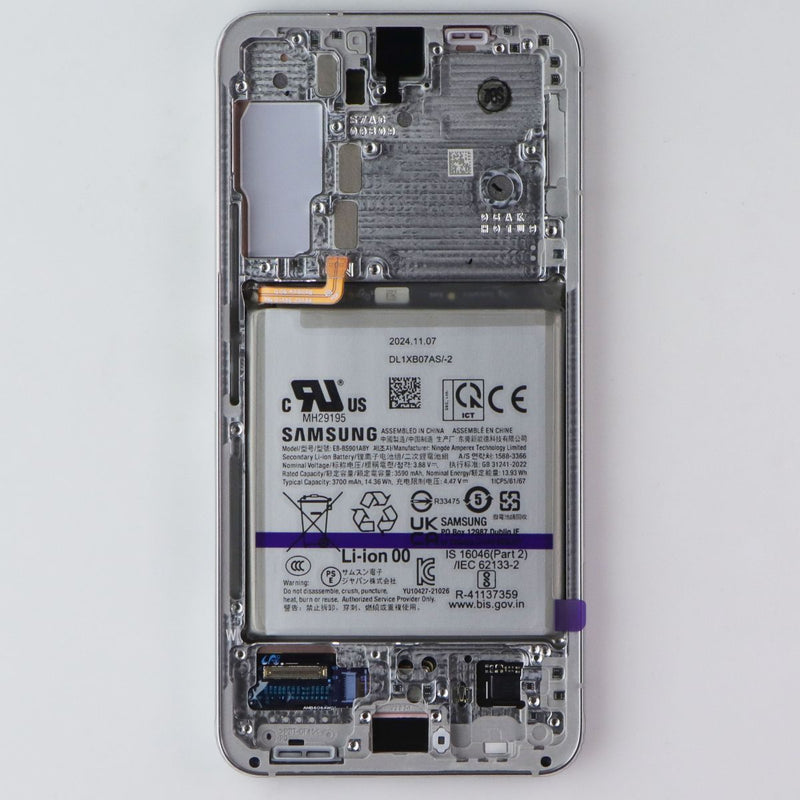 Repair Part SVC LCD Assem Octa Kit E/ZW for Galaxy S22 (SM-S901) White/Silver