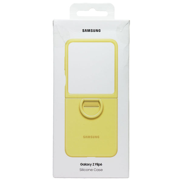 Samsung Official Silicone Case with Ring for Galaxy Z Flip6 - Yellow