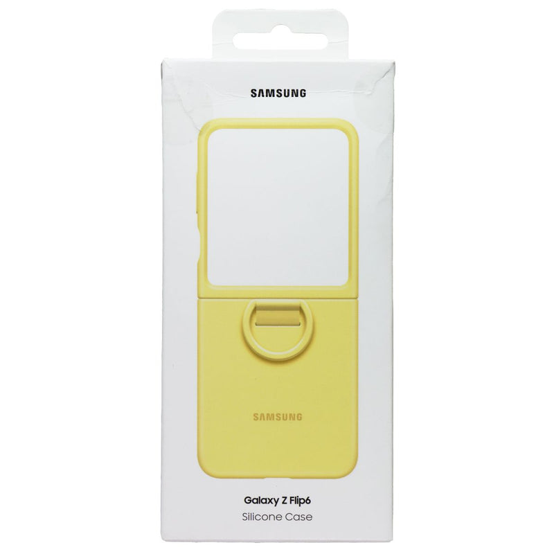 Samsung Official Silicone Case with Ring for Galaxy Z Flip6 - Yellow