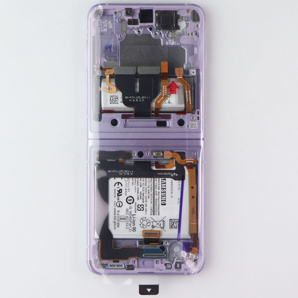 Repair Part SVC LCD Assem Octa Kit E/LV/PF for Galaxy Flip3 5G SM-F711U Lavender