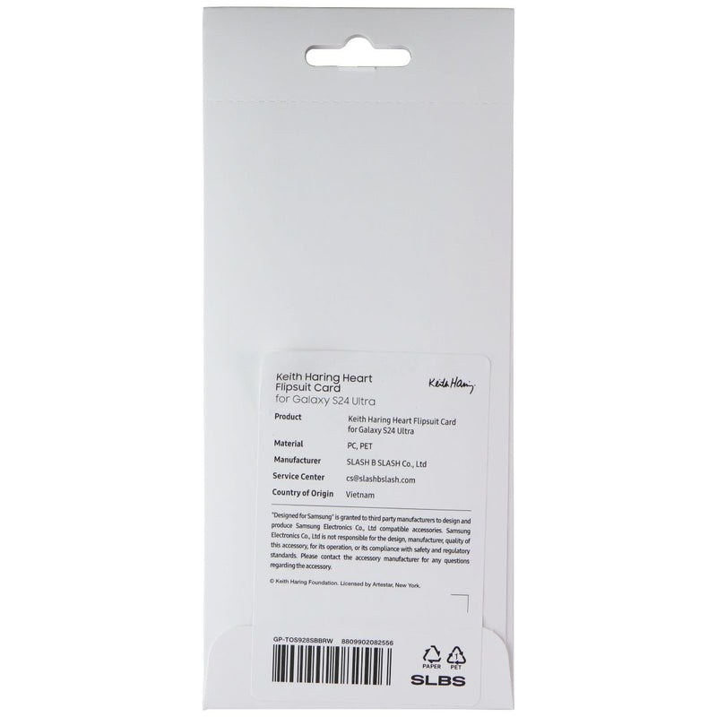 Samsung Interactive Flipsuit Card for Galaxy S24 Ultra - Keith Haring Heart