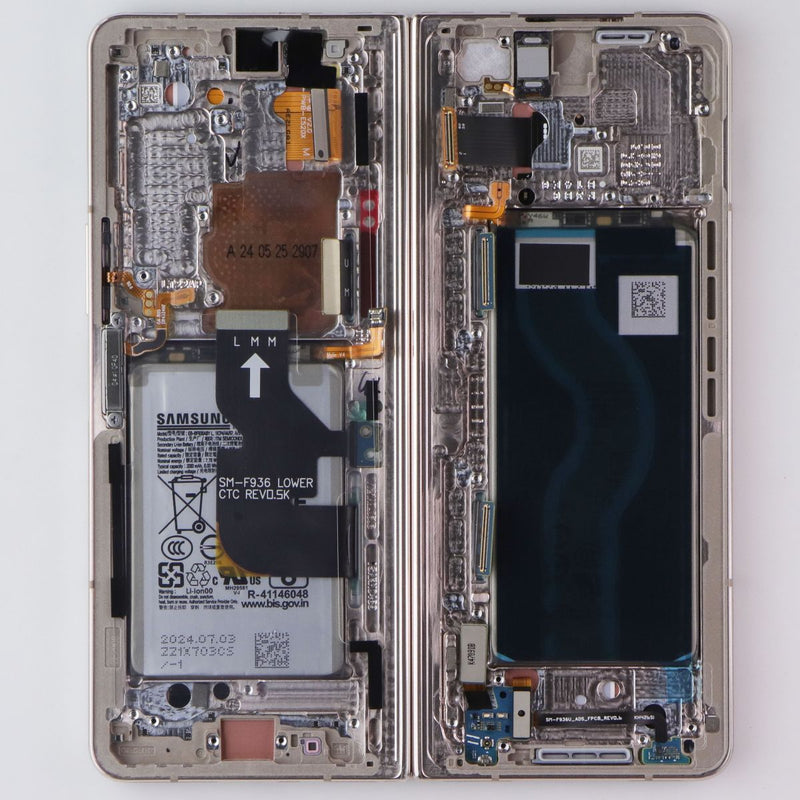 Repair Part SVC LCD Assembly Octa Kit (E/ZE/PF) for Galaxy Z Fold4 (F936U) Beige