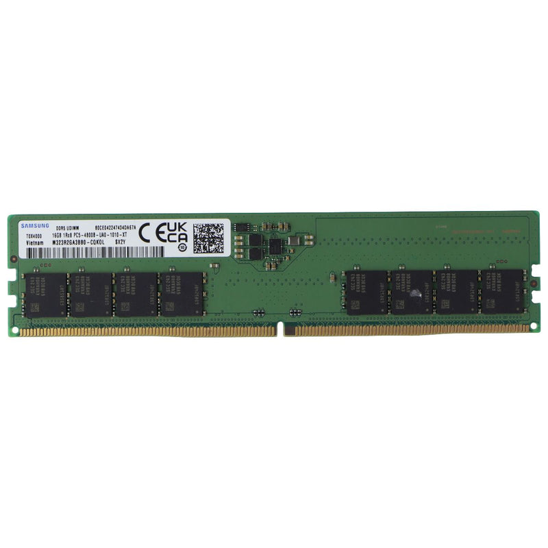 Samsung DDR5 (16GB) 4800MHz UDIMM 1Rx8 RAM Memory (M323R2GA3BB0-CQKOL)