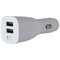 Samsung 10W Dual Port USB-A Car Adapter/Charger - White