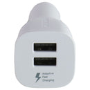 Samsung 10W Dual Port USB-A Car Adapter/Charger - White