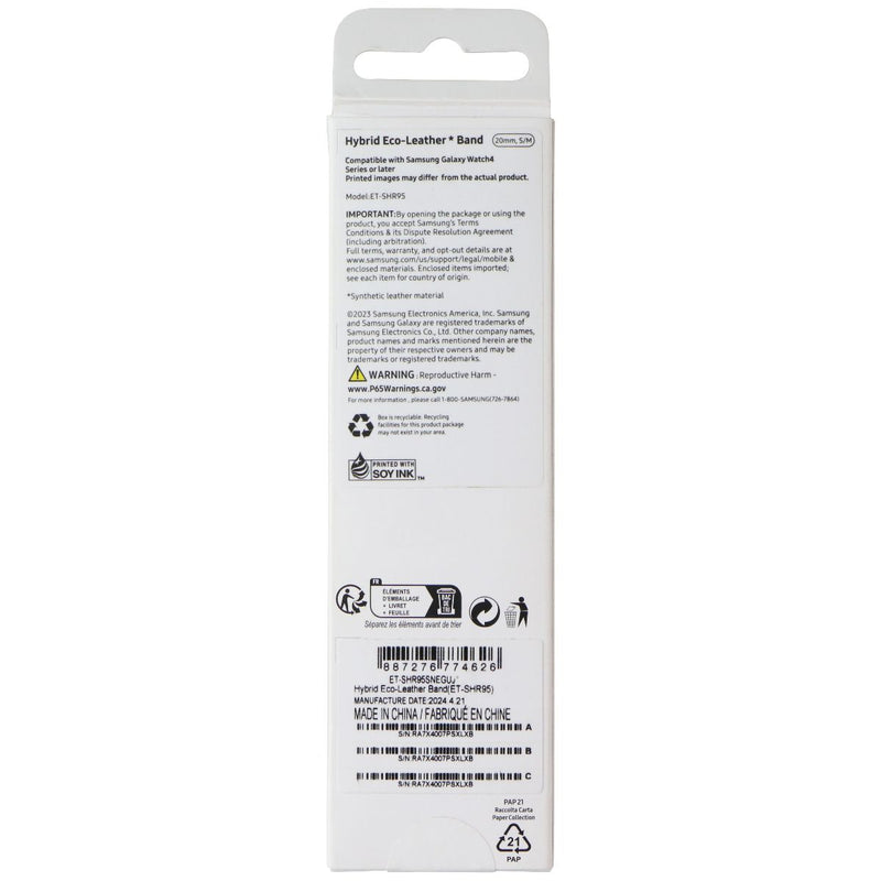 Samsung Hybrid Eco-Leather Band for Galaxy Watch 6/5/4 - 20mm S/M - Indigo