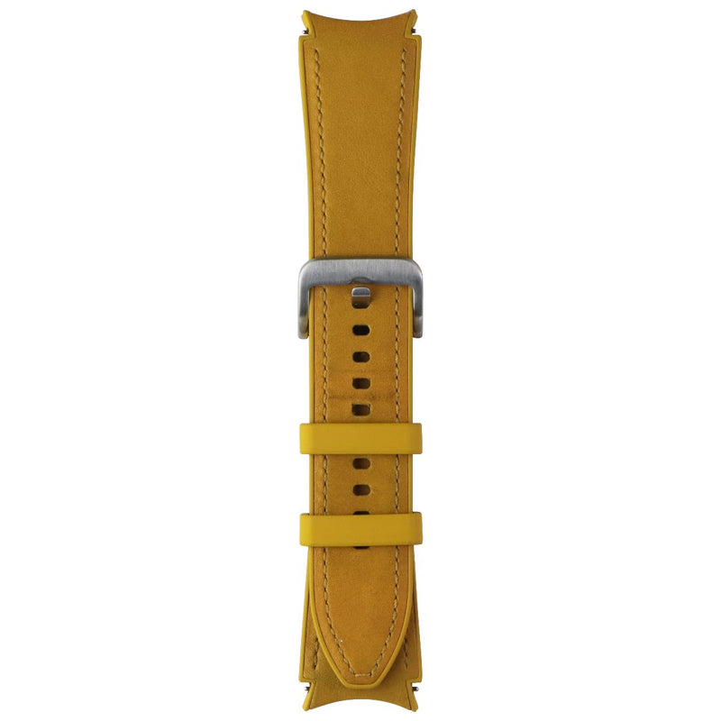 Samsung Hybrid Leather Silicone Band for Galaxy Watch (20mm) - Mustard (M/L)