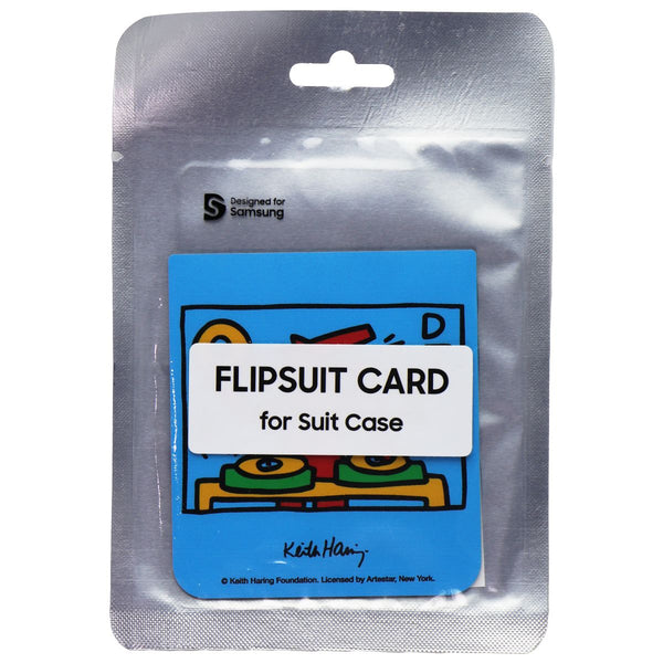 KEITH HARING Music Flipsuit Card for Galaxy Z Flip5 Flipsuit Case - Capri Blue