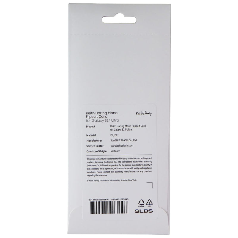 Samsung Interactive Flipsuit Card for Galaxy S24 Ultra - Keith Haring Black