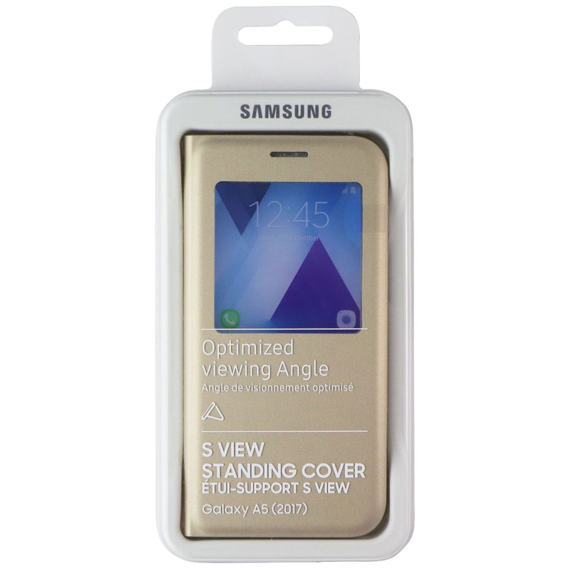 Samsung S-View Standing Cover Case for Samsung Galaxy A5 (2017) - Gold